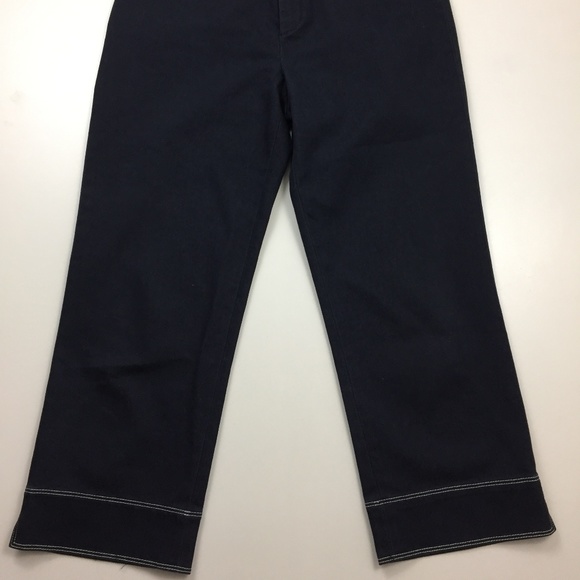 ST JOHN SPORT White Stitching Cropped Jeans - Picture 5 of 8